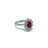 Ring Golay Woman in White Gold Rubino 1.04 Ct ACLC102DIRU57 - ACLC102DIRU57